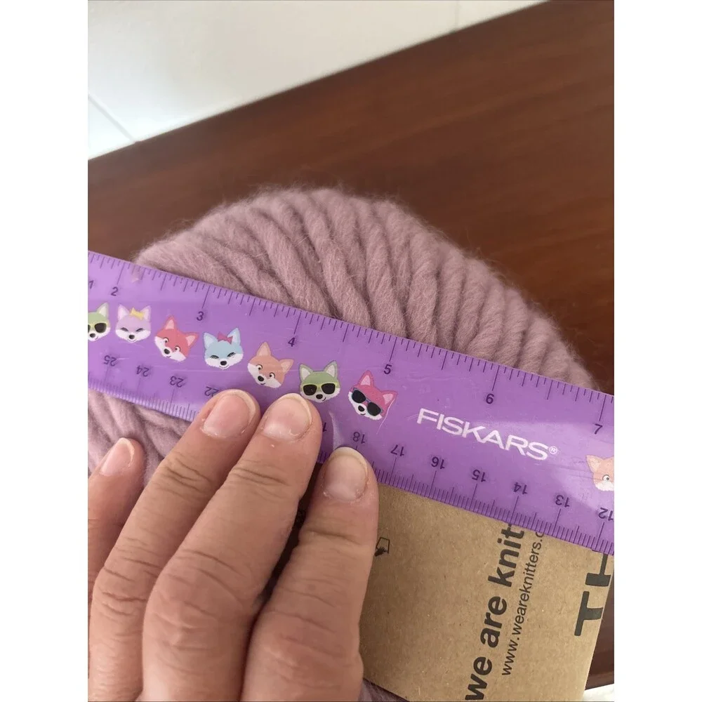 We Are Knitters Yarn - The Wool - Mauve - 100% Wool chunky yarn ball NEW - Picture 8 of 8